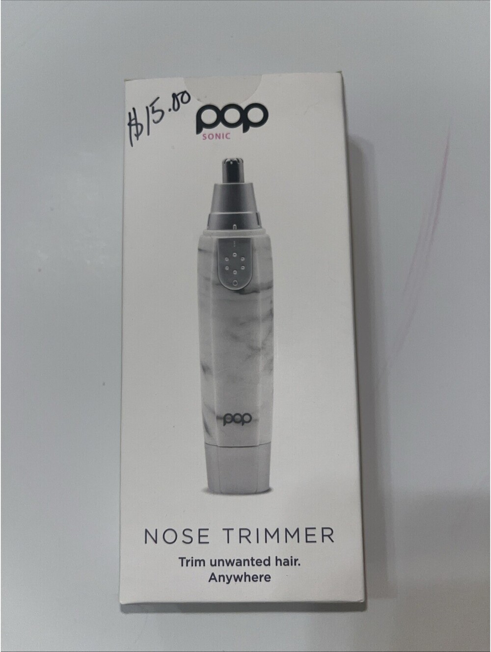 Pop Sonic Nose Trimmer Marble Design New Sealed Battery Included